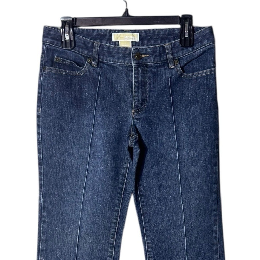 MICHAEL Michael Kors Dark Blue Flare Jeans - Picture 2 of 7